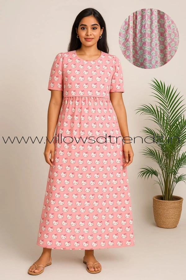 Smurf Finds Maternity Feeding Lounge Wear MFG31012 - Pink, 2XL