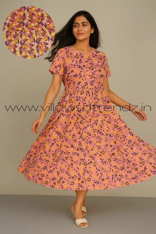 Smurf Finds Maternity Feeding Lounge Wear | Peach Pink | MGF30051 - Peach Pink, XL