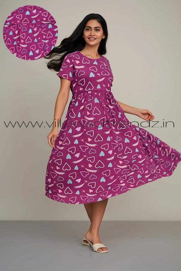 Smurf Finds Maternity Feeding Lounge Wear | Purple | MGF30054 - Purple, 2XL