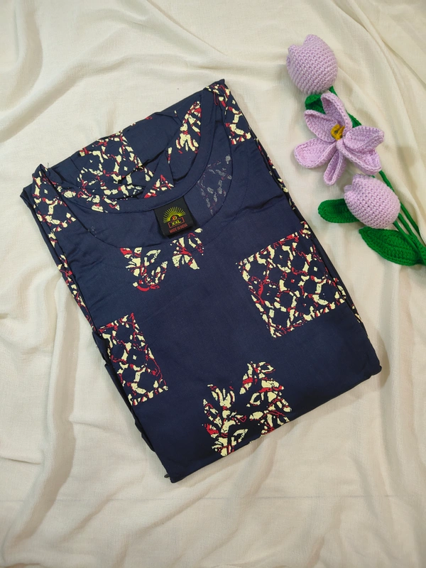 Ruthvi Ethnics Maternity Maxi|Feeding Maxi| Frock Nighty| Night Gown| Nighty| Invisible Zip on Both Sides| Back side adjustable Knot| Puff Sleeve| Slate Grey | FG400022 - Slate grey, Bust: 23|Ht: 46.5(3XL)