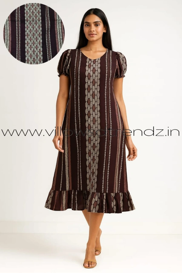Ruthvi Ethnics Maxi| Frock Nighty| Night Gown| Nighty| Designer Neck Pattern| Back side adjustable Knot| Mehandi green | FN240090 - Mehandi green, Bust: 50|Ht: 48 (5XL)