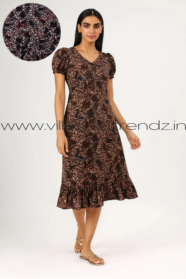 Ruthvi Ethnics Maxi| Frock Nighty| Night Gown| Nighty| Designer Neck Pattern| Back side adjustable Knot| Pink | FN240113 - Pink, Bust: 50|Ht: 48 (5XL)