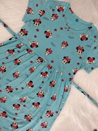 Smurf Finds Maxi Gowns| 52 inches height| with Pocket and Back adjustable knot| Sky Blue | MG30055 - 2XL, Sky Blue