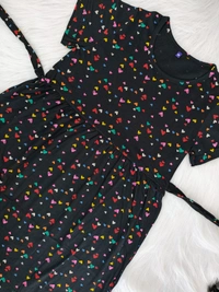 Smurf Finds Maxi Gowns| 52 inches height| with Pocket and Back adjustable knot| Black | MG30059 - 2XL, Black