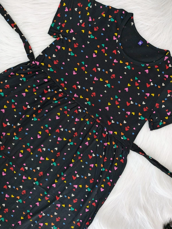 Smurf Finds Maxi Gowns| 52 inches height| with Pocket and Back adjustable knot| Black | MG30059 - 2XL, Black