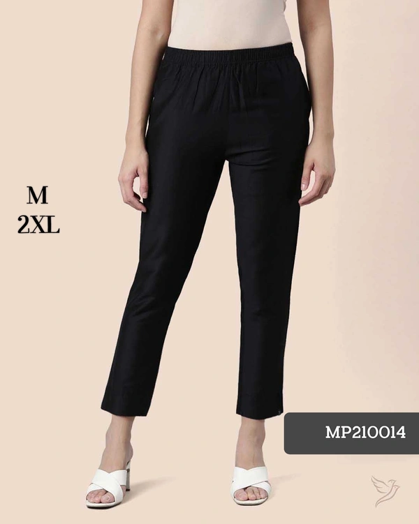 Ruthvi Ethnics Metallic Pant MP210014 - 2XL, Black