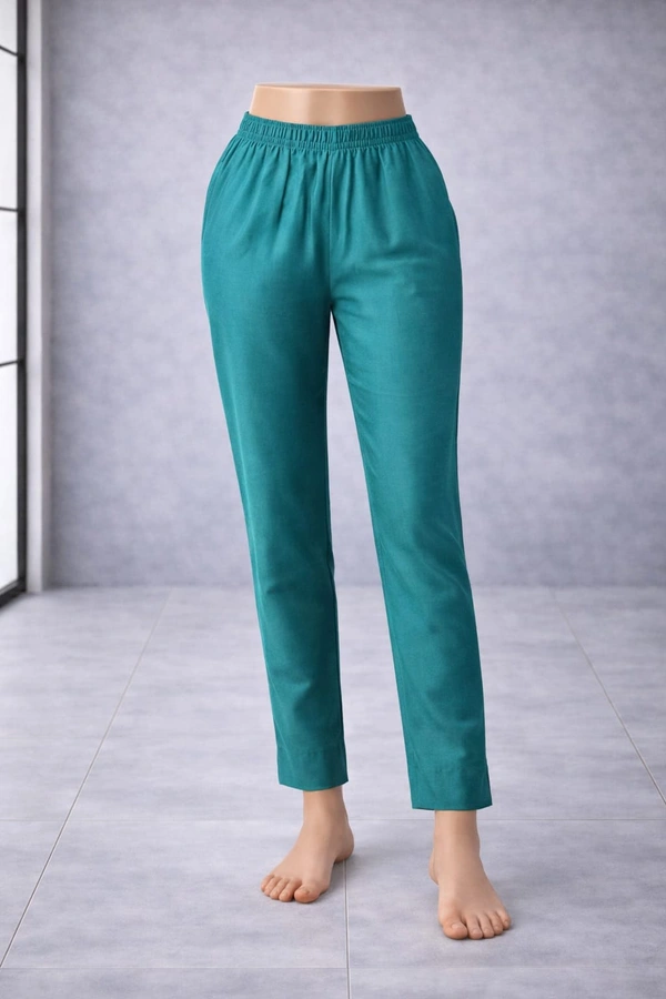 Ruthvi Ethnics Metallic Pants| Ankle Fit| Metallic Trousers| Eden Garden |With Pocket| MP21007 - Only Pant, Eden garden, XL