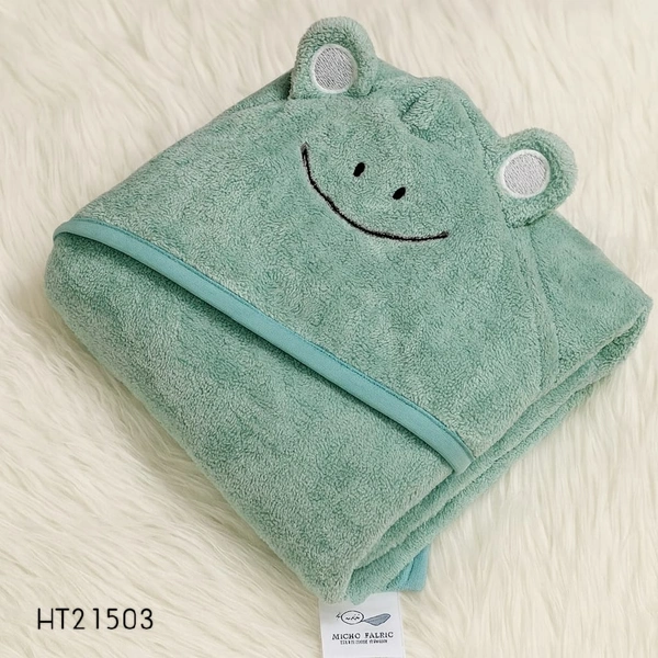 Villows Micro fiber cap towel| hoodie |Brethable |Pack Contains 1 Blanket| 100 x 100 cm| Sky Blue | HT21503 - 100 x 100 cm, Sky blue