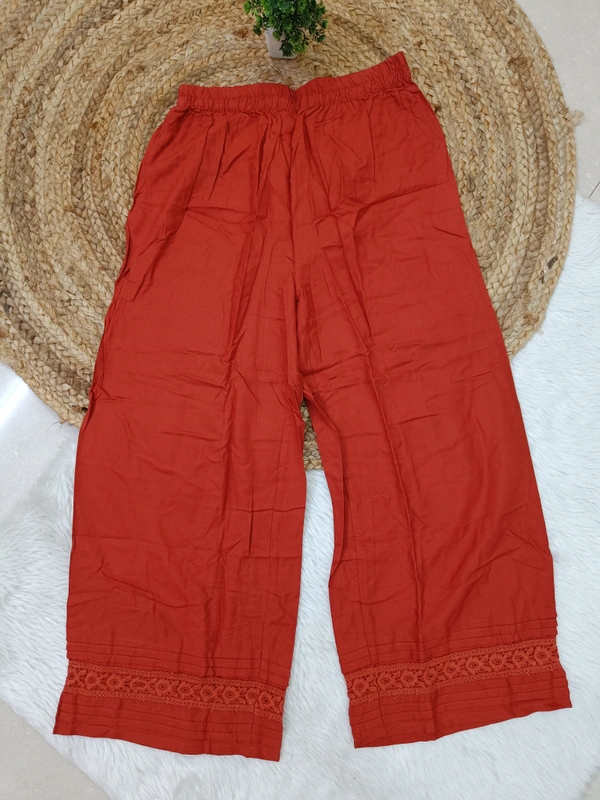 Villows Mid Rise Palazzo| Bronze Model |BPL140041| - S, Bronze Model