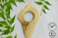 Villows Neem Teether Ice Cream Shape|Pack of 1| 100% Neem Wood| Safe for Babies | NT6803 - 3+ mon, Assorted