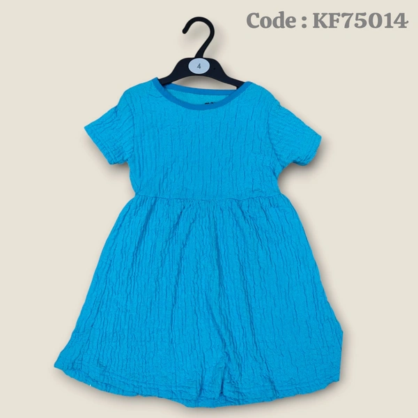 Disney Organic Cotton Crush Frock for Girls KF75014 - Sky Blue, 7 - 8 yr
