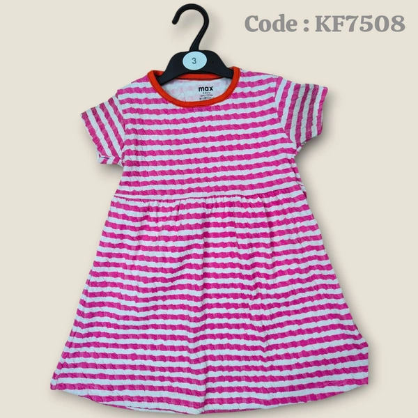 Disney Organic Cotton Crush Frock for Girls KF7508 - Pink, 5 - 6 yr