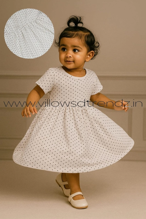 Disney Organic Cotton Frock for Baby| White | KM85006 - White, 3-6 Month