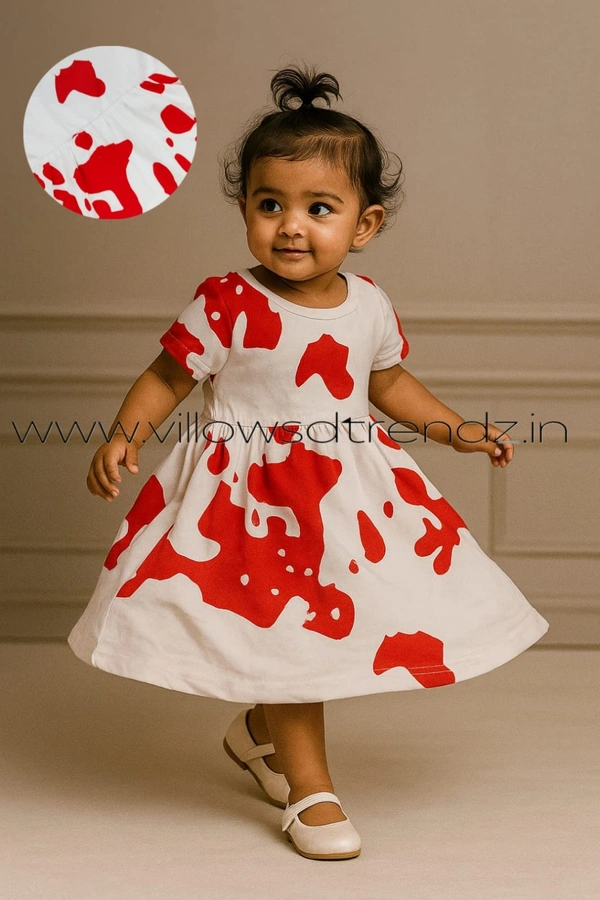 Disney Organic Cotton Frock for Baby| White| KM85007 - White, 6-9Month