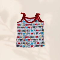 Smurf Finds Organic Cotton Unisex Jhabla's| 100% Cotton| Perferct for New Borns|Safe Prints| White With red| SMOJB3305 - 9-12 Month, White With red