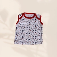 Smurf Finds Organic Cotton Unisex Jhabla's| 100% Cotton| Perferct for New Borns|Safe Prints| White| SMOJB3302 - 12-18 Month, White