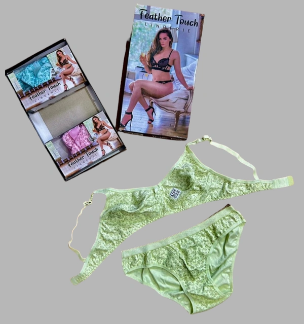 Feather touch Pack of 1 combo Braciers and Panties FT3001 - 36, Assorted