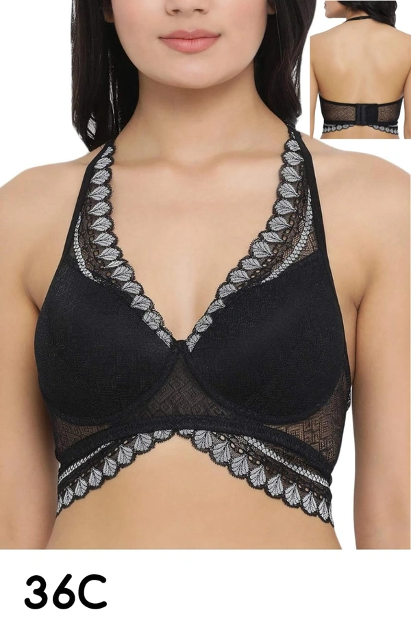 Clovia Padded Daily Wear Bra| Black | CL13014 - Black, 36 C