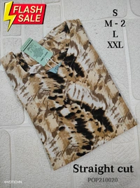 Twill Blue Popcorn Kurti POP210020 - Multi Brown, S