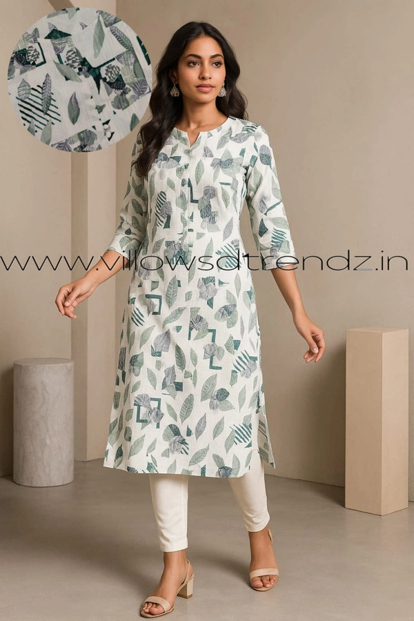 Twill Blue Popcorn Kurti POP21007 - Ash With Grey, 3XL