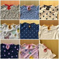 Smurf Finds Premium Cotton Printed Organic Cotton TShirt for Girls| 100% Cotton| Back Buttons| Black | SMTE7302 - 6-12 Month, Black