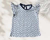 Smurf Finds Premium Cotton Printed Organic Cotton TShirt for Girls| 100% Cotton| Back Buttons| Ash | SMTE7308 - 4-6 Yr, Ash