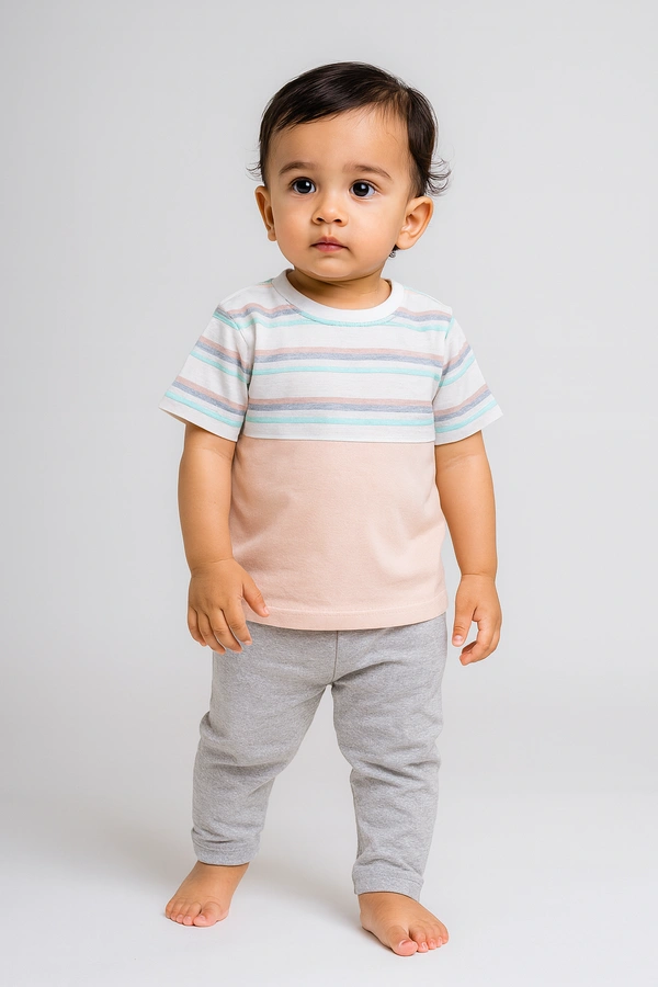 Smurf Finds Premium Cotton Printed Organic Cotton Unisex TShirt| 100% Cotton | Peach | T6504 - 12 Year, Peach, 1