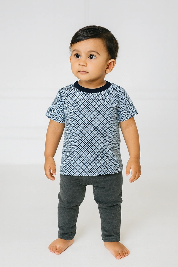 Smurf Finds Premium Cotton Printed Organic Cotton Unisex TShirt| 100% Cotton| Blue | T65025 - 10 Year, Blue, 1