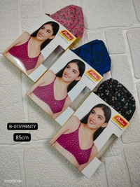 Prithvi Printy camisole soft and comfort fabric Back Closure - hook and eye, Non padded, B-017/PRINTY - 85, Ink blue