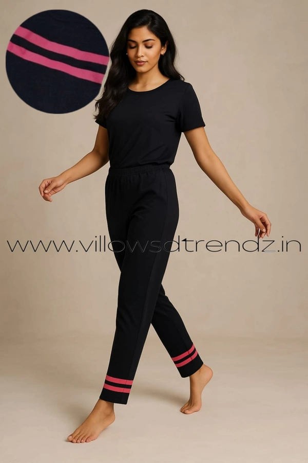 Smurf Finds Pyjama Full Pant | Cotton | Black | PY9023 - S, Black