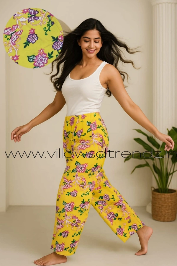 Smurf Finds Pyjama Full Pant | Cotton | Yellow | PY9053 - S, Yellow
