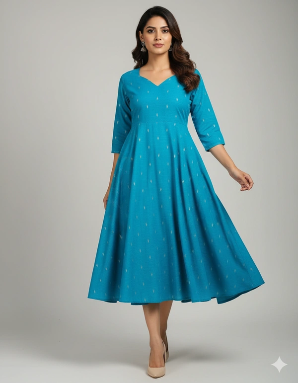 Twill Blue Raw Silk Gowns | Sky blue | RSU46005 - Sky blue, L