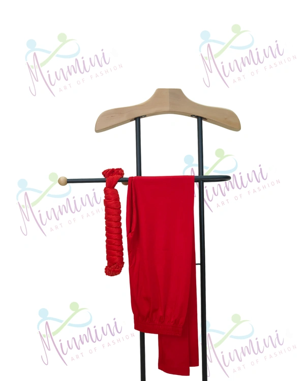 Villows Shimmer Leggings Chudithar Fit Leggings| Full Length| Red | 19507 - 2XL, Red, Leggings with Shawl