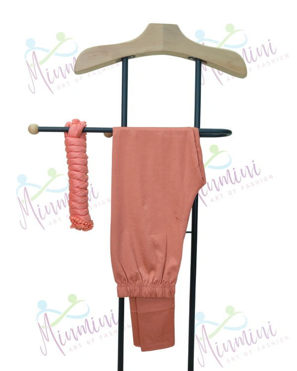 Villows Shimmer Leggings Chudithar Fit Leggings| Full Length| Peach | 19503 - L, Peach, Only Leggings