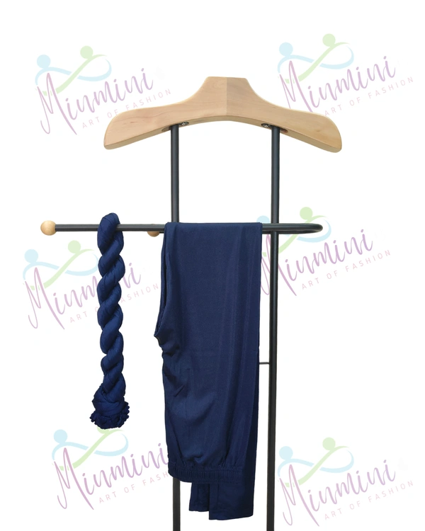 Villows Shimmer Leggings Chudithar Fit Leggings| Full Length| Navy Blue  | 19508 - XL, Navy blue, Only Leggings