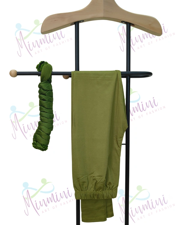 Villows Shimmer Leggings Chudithar Fit Leggings| Full Length| Olive Green| 195012 - L, Olive Green, Only Leggings