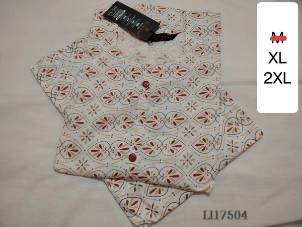 Livaasa Side Cut Liva Kurti LI17504 - Half White, 2XL