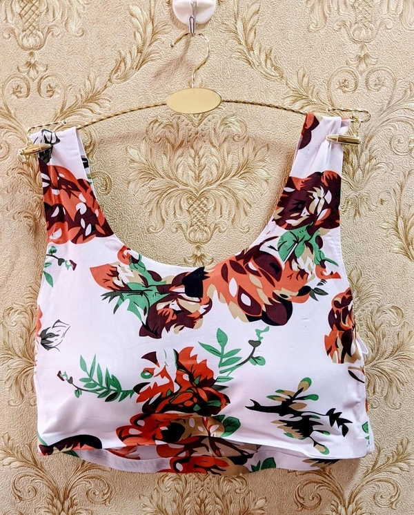 Villows Sports Bra with Removable pads 477 - White, One Size