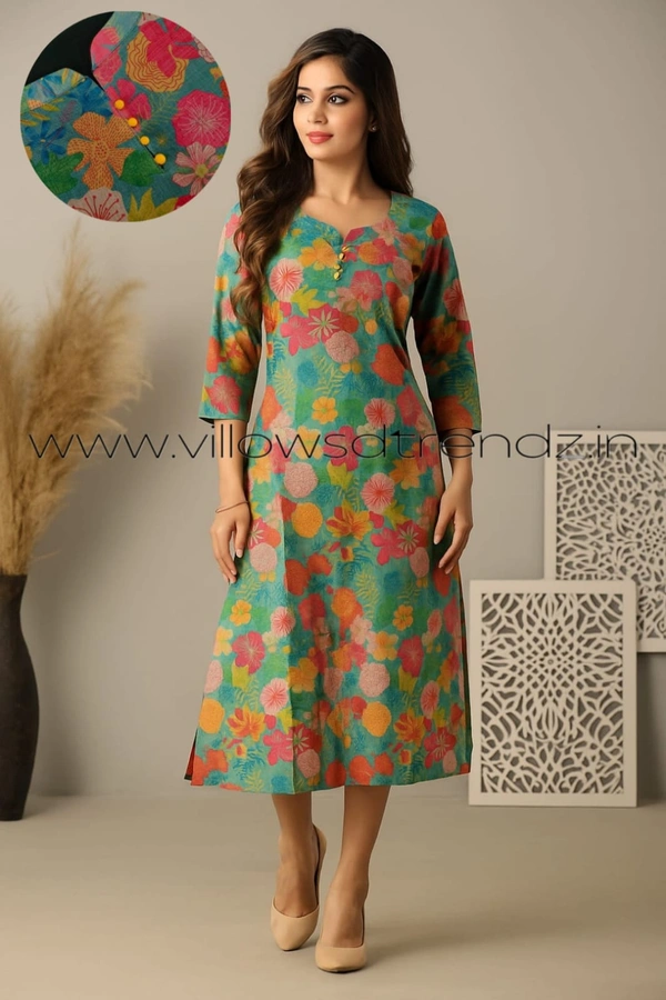 Twill Blue Tissue Silk Kurti with attractive Neck Pattern| TK25504 - 2XL, Sky blue