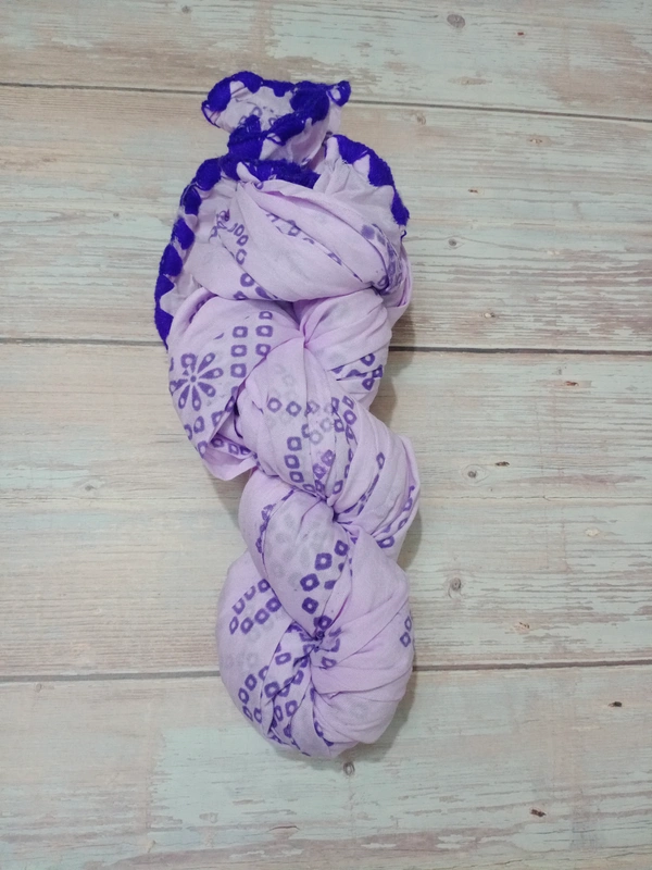 VDT Violet Dots Duppata - Voilet, 1, Free