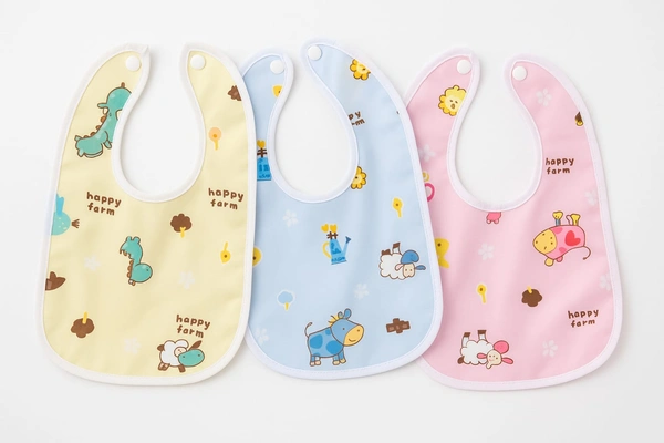 Villows Water Proof Bib| Pack of 3 pc|100% Organic Cotton|BIB3501 - Pack of 2, Assorted