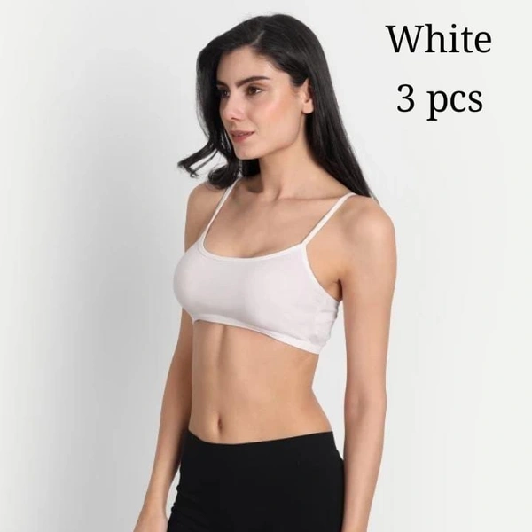 Villows Sports Bra with Removable pads 477 - White, One Size