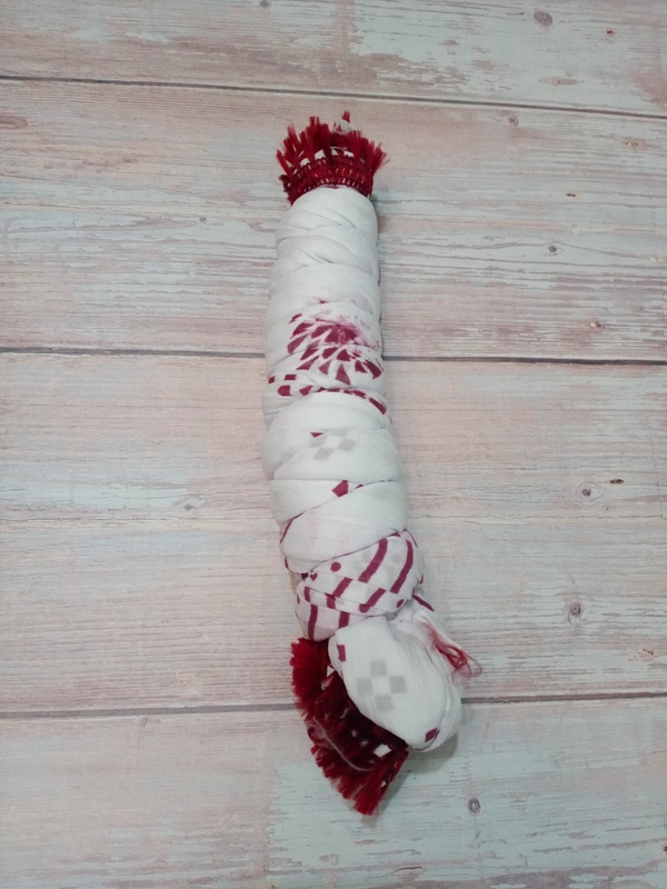 VDT White with Marron Duppata - Marron, 1, Free