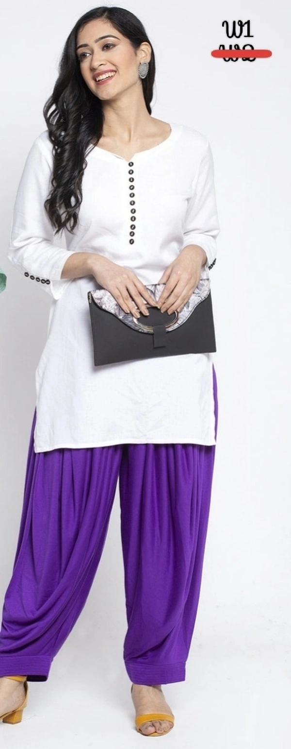 Women Patiala Pant TWP1360 - Violet, W1