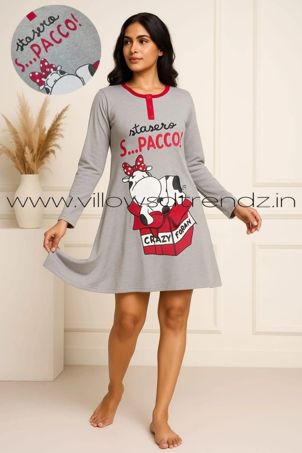 Ruthvi Ethnics Women's T-shirt|100% Cotton| Ash | TS950014 - M, Ash