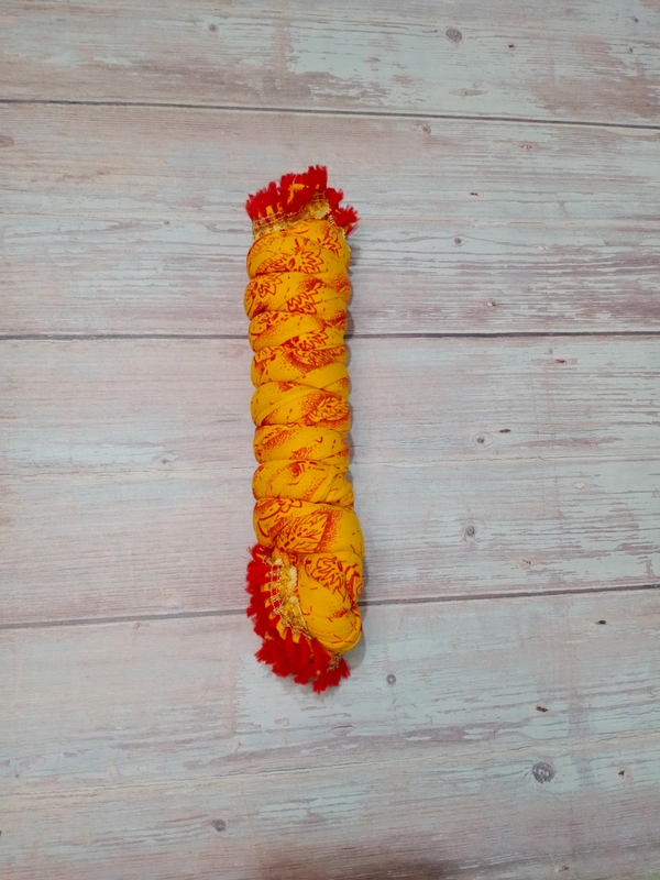 VDT Yellow Red Duppata - Yellow, 1, Free