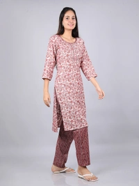 Graceful Glamour Brown Kurti & Pants - 4XL