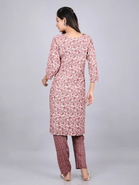 Graceful Glamour Brown Kurti & Pants - 4XL