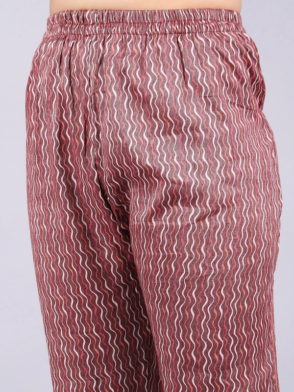 Graceful Glamour Brown Kurti & Pants - 4XL