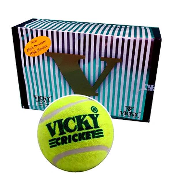 Vicky Cricket Tennis Ball Pack of 6 Pcs